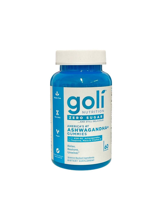 Goli Ashwagandha Gummies Zero Azúcar – Suplemento Natural para Calma y Estrés